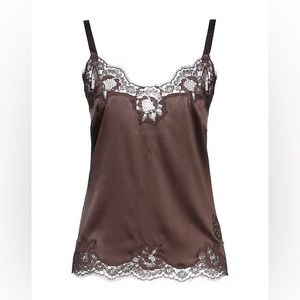 Dolce and gabbana satin lace tank